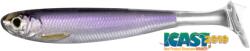 Live Target Shad Live Target Slow-Roll Shiner Paddle Tail, Silver/Purple, 12.5cm, 4buc/plic (F1.LT.SRS125SK207)