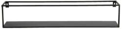 Clayre and Eef Etajera suspendabila din fier negru 62 cm x 10 cm x 12 h (5Y0826) Raft