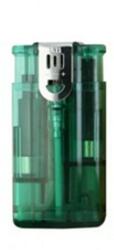 Bricheta lux double flame transparenta, verde (406)