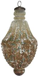 Clayre and Eef Set 3 globuri sticla maro rosalie 11x21 cm (6GL3772)