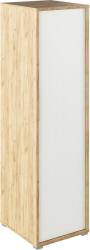 Mobikon Dulap mdf natur stejar artizan alb rioma 50x55x182.6 cm (0000354604) - storel Garderoba