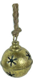 Clayre & Eef Set 2 ornamente brad clopotel auriu 8x12 cm (6Y5468) - storel