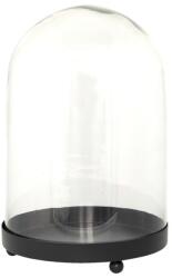 Clayre & Eef Platou decorativ metal negru cupola sticla 20x29cm (6GL3533) - storel Tava