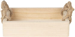 Clayre & Eef Set 2 tavi lemn maro 26x20x6 cm (6H1761)