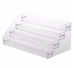 Organizator din plastic pentru sticlute de oja, 4 nivele transparent (BU885)