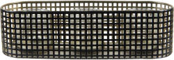 Clayre & Eef Suport lumanari metal negru auriu 38x11x10 cm (6Y4639) - storel