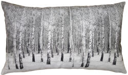 Clayre & Eef Set 2 fete perna peisaj iarna poliester gri 30x50 cm (TIS36) Lenjerie de pat