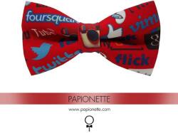 Papionette Papion social network - red (PRT346)