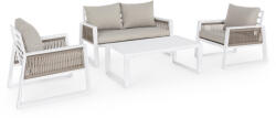 Bizzotto Set mobilier gradina alb bej captiva 130x78x74.5 cm (0662584)