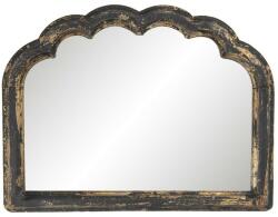 Clayre & Eef Oglinda perete lemn negru auriu 66x4x51 cm (62S148) - storel