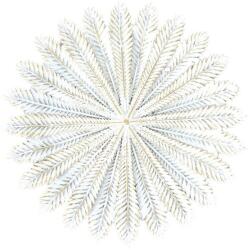 Clayre & Eef Tava decorativa polirasina alba aurie 20x1 cm (6PR4776) Tava