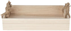Clayre & Eef Tava lemn natur 37x25x7 cm (6H1762)