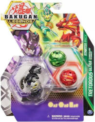 Spin Master Set 3 figurine Bakugan Legends Starter Pack, Tretorous Ultra, Spartillion, Fenneca, 9 cm Figurina