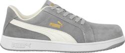 PUMA Iconic Suede Grey Low S1PL ESD FO HRO SR munkavédelmi cipő - Szürke - 40 (PUM-640030-40)