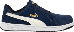 PUMA Iconic Suede Navy Low S1PL ESD FO HRO SR munkavédelmi cipő - Tengerészkék - 43 (PUM-640020-43)