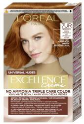 L'Oréal Excellence Creme Triple Protection vopsea de păr 48 ml pentru femei 7UR Universal Copper