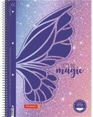Brunnen Magic Butterfly A4 80 lapos vonalas spirálfüzet (1067927322)