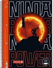 Brunnen Ninja Power A4 80 lapos vonalas spirálfüzet (1067927321) - bestbyte