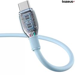 Baseus Cablu Date/Incarcare Baseus Pudding Series 100W USB-C la USB-C Fast Charging 1.2 metri Albastru (P10355702311-00)