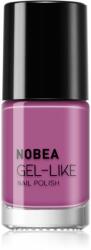 NOBEA Day-to-Day Gel-like Nail Polish lac de unghii cu efect de gel culoare #N70 Pink orchid 6 ml