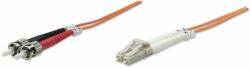 Intellinet 5m LC/ST cabluri din fibră optică OM1 Portocală (471336)