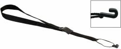 Boston SK-40-BK classic guitar strap with soundhole hook, black, 40 mm. wide