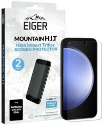Eiger Folie Silicon Eiger Clear Triflex H. I. T pentru Samsung Galaxy S24 Plus Clear, pachet de 2 buc (Transparent) (EGSP00936)