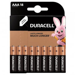Duracell Baterie alcalina Duracell AAA, LR03, set 18 bucati (DUR-MN2400-18)
