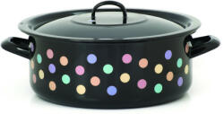Metalac Cratita joasa emailata clasica 28 cm, cu capac (318795912266)