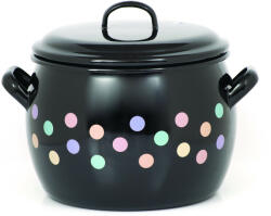 Metalac Oala clasica emailata 20 cm, cu capac (318795912269)