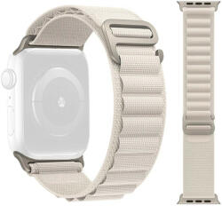 Ricardo Curea pentru Apple Watch, textilă, albă (pentru carcase de 49/45/44 mm)