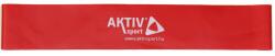 Aktivsport Mini band erősítő szalag, 30 cm, közepes piros