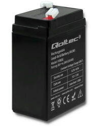 Qoltec Battery AGM 6V 4.5Ah max. 1.35A (53032) - vexio