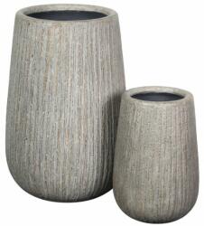Crea Belly Vase s/2 grey rusty kerámia növénytartó szett