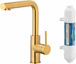 Armatura Duero Pure Basic baterie de bucatarie cu filtru pe picior aur/aur vechi 6623-912-31 (662391231)