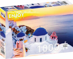 Enjoy 1000 db-os puzzle - Sunrise over Santorini, Greece (1230) (1230)