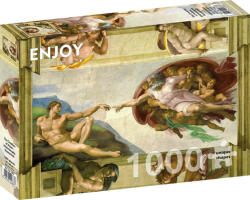 Enjoy 1000 db-os puzzle - Michelangelo Buonarroti: The Creation of Adam (1383) (1383)