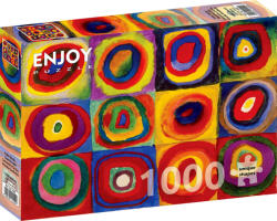 Enjoy 1000 db-os puzzle - Vassily Kandinsky - Color Study: Squares with Concentric Circles (1542) (1542)