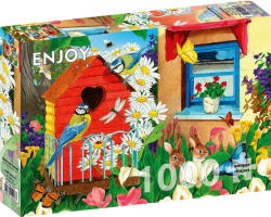 Enjoy 1000 db-os puzzle - Birdhouse Garden (1913)