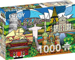 Enjoy 1000 db-os puzzle - World Landmarks (2054) (2054)