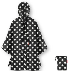 Reisenthel mini maxi poncho fekete-fehér pöttyös női esőkabát (AN7073)