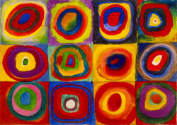 Enjoy 1542 - Vassily Kandinsky - Color Study: Squares with Concentric Circles - 1000 db-os puzzle (1542)