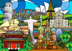 Enjoy 2054 - World Landmarks - 1000 db-os puzzle (2054)