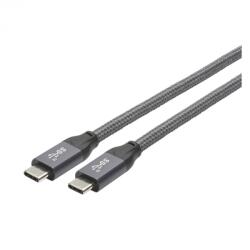 HICON Cablu USB 3.2 type C T-T 3m brodat, Hicon HI-U3CC-0300 (HI-U3CC-0300)