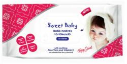 Sweet Baby popsitörlőkendő rózsa 70 db