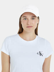 Calvin Klein Jeans Șapcă Calvin Klein Jeans Institutional Cap K60K608849 White/Silver Logo 0LI