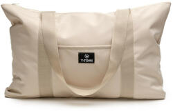 T-tomi Shopper bag extra nagy prémium anyagú bevásárlótáska 40x60cm, Krém