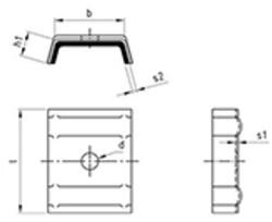 Csavarda alumínium rögzítőelem EPDM alátéttel, O forma, alumínium (91830O) (91830O)