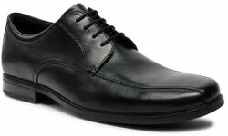 Clarks Pantofi Clarks Howard Over 26174925 Black Leather Bărbați
