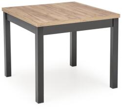 Halmar Tiago étkezőasztal - négyzet, kraft tölgy / fekete